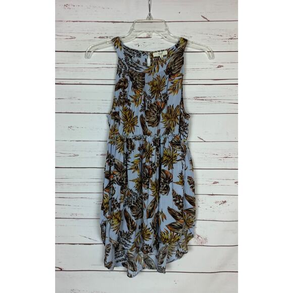 Easel Anthropologie Women's S Small Blue Sleeveless Boho Spring Summer Tunic Top - Picture 1 of 11